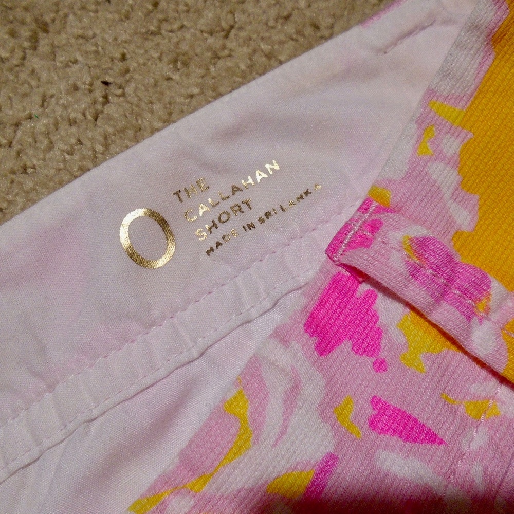 LILLY PULITZER Callahan Ooh La La Pink Shorts 0 - Picture 6 of 9